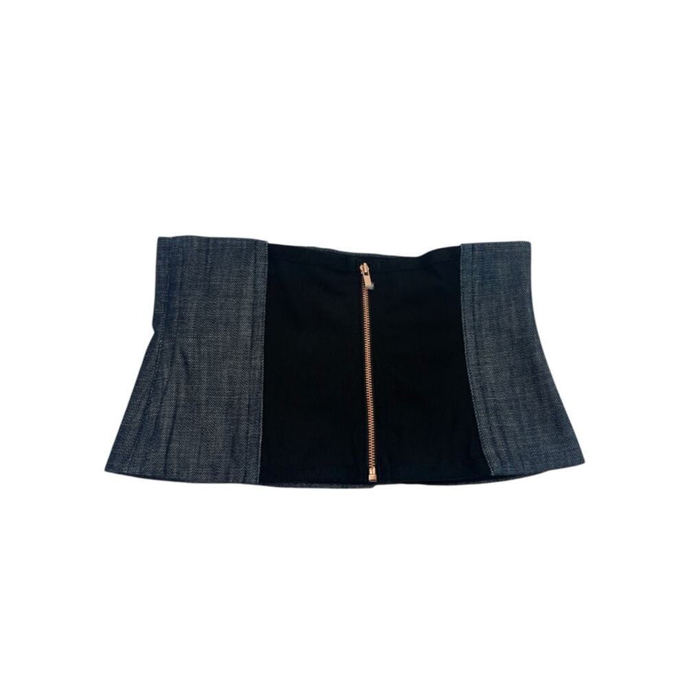 Tibi Marine raw denim corset 0 - Picture 4 of 8